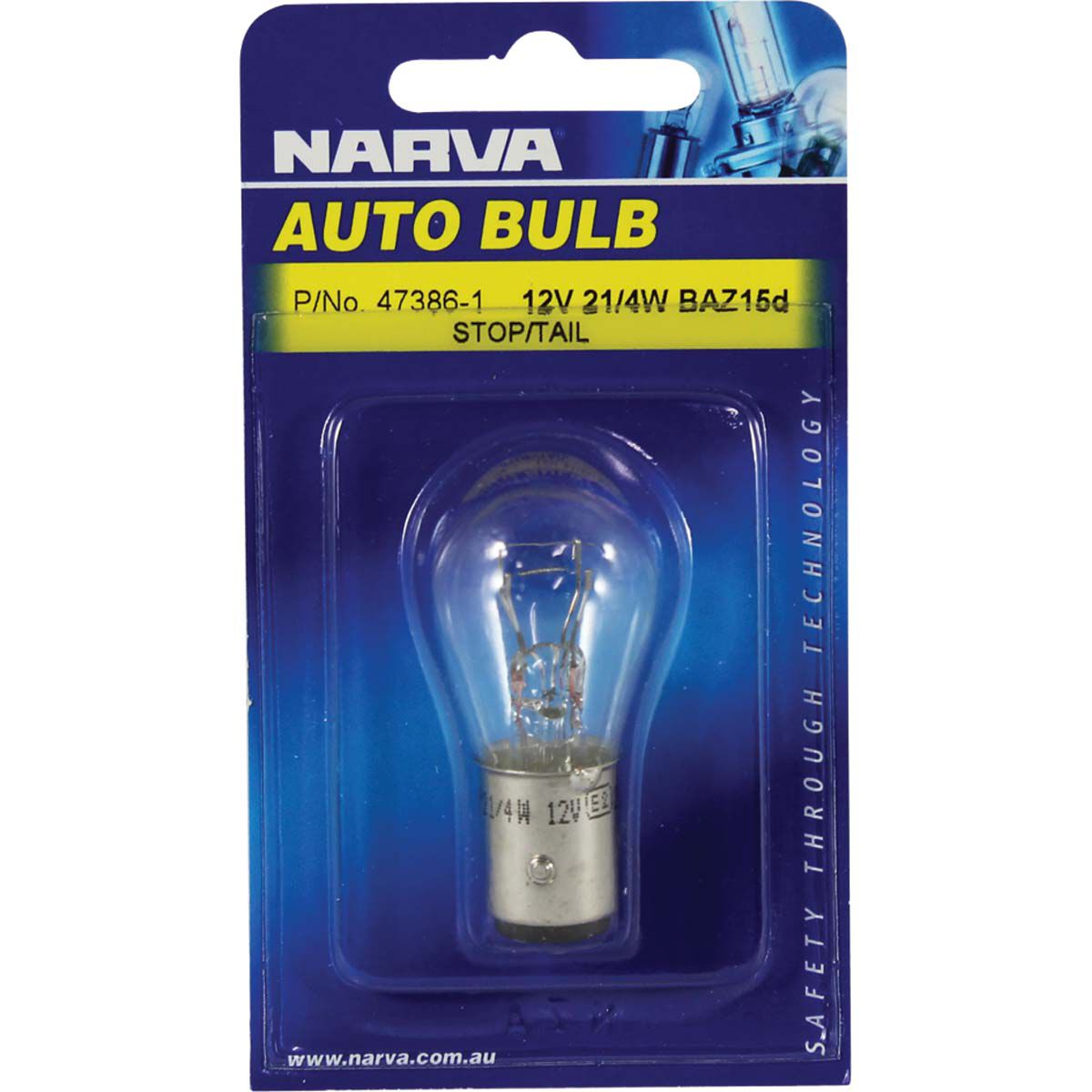 Narva Bulb - 12V, 21/4W, BAZ15d, , scanz_hi-res