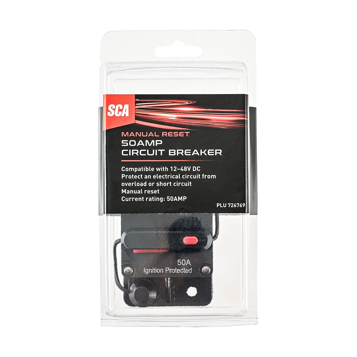 SCA Circuit Breaker - Manual Reset - 50 Amp, , scanz_hi-res