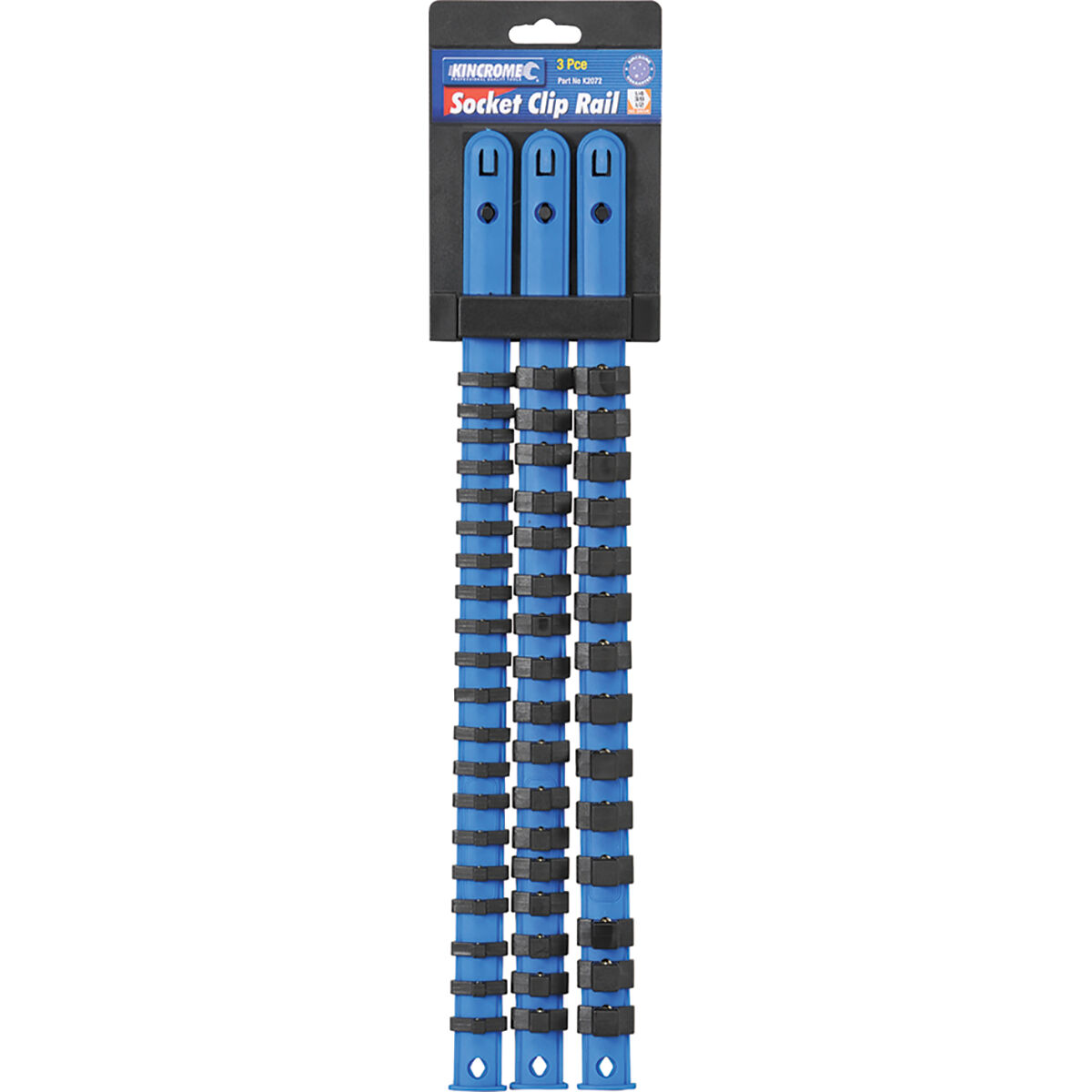 Kincrome Socket Rail Set 1/4, 3/8 & 1/2" Drive 3 Piece, , scanz_hi-res
