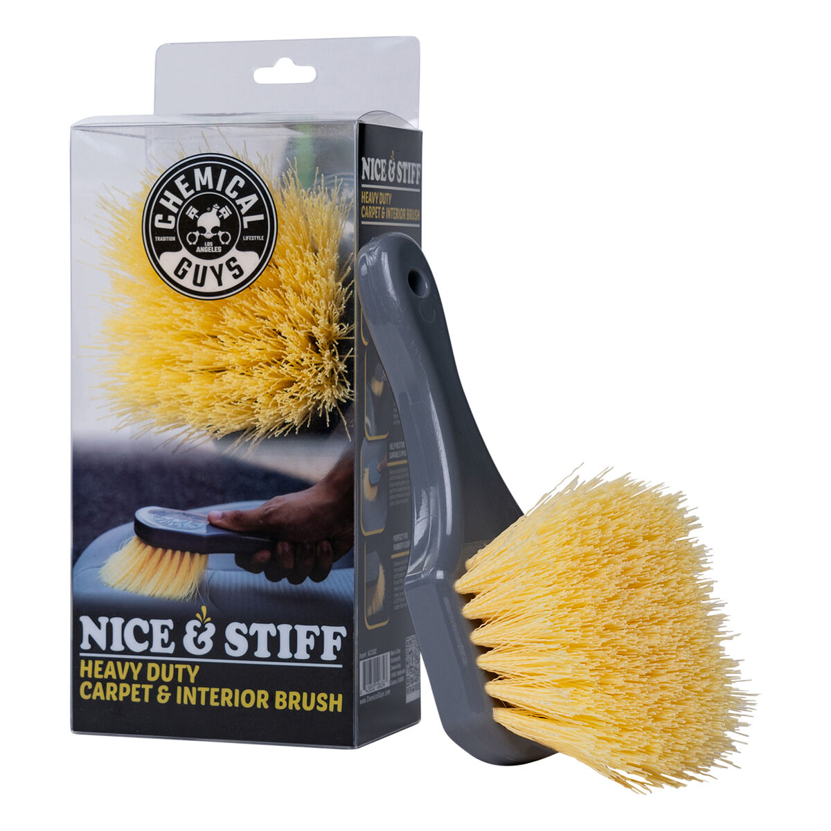 Chemical Guys Nice & Stiff Heavy Duty Carpet & Interior Brush, , scanz_hi-res