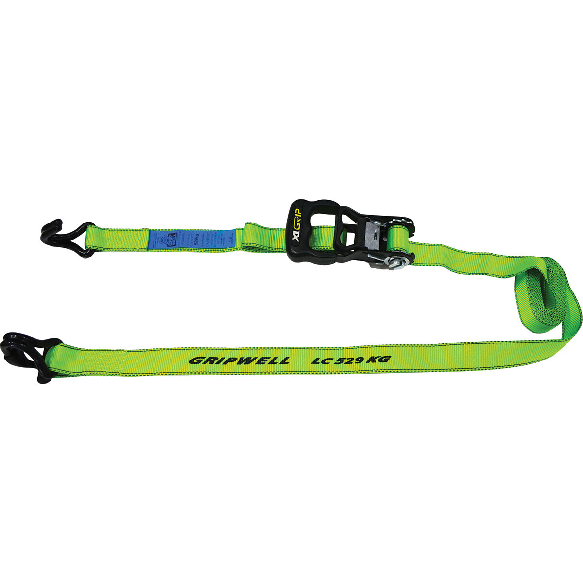 Ratchet Tie Down - 3.6m, 529kg, 2 Pack, , scanz_hi-res