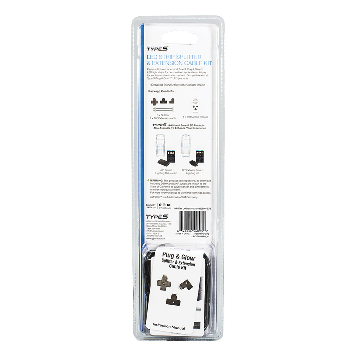 Type S Accessory Plug & Glow Splitter and Extension Pack, , scanz_hi-res