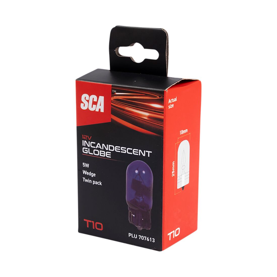 SCA Incandescent Globe - T10 12V 5W - 2 Pack, , scanz_hi-res