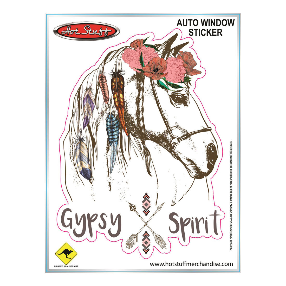 Hot Stuff Sticker Boho Horse, , scanz_hi-res