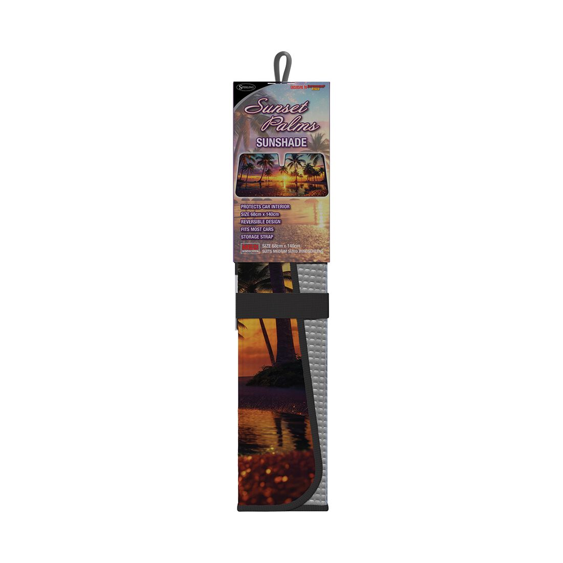 Sunset Palms Sunshade Accordion Front, , scanz_hi-res