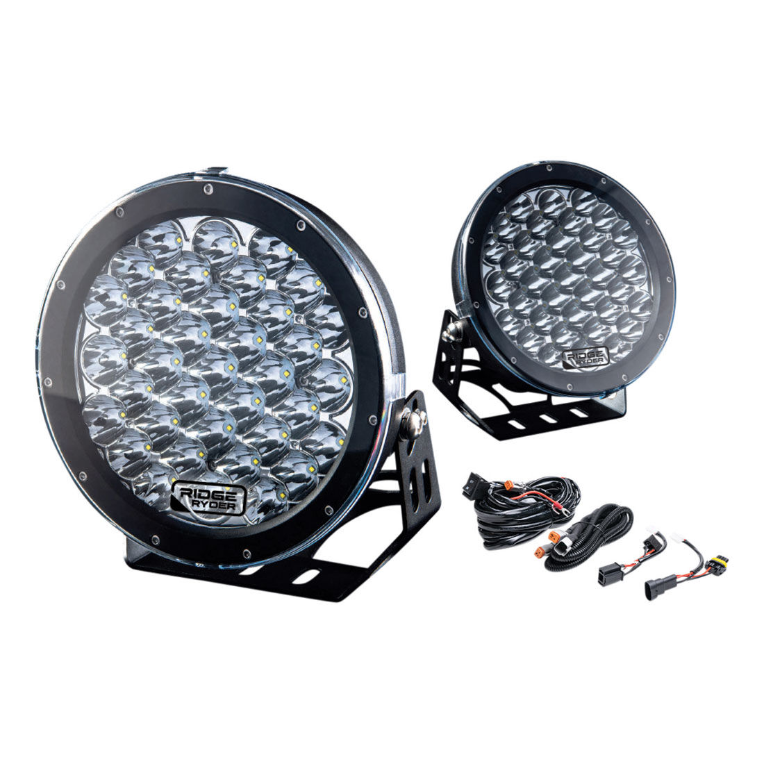Ridge Ryder LED Driving Light Kit w/ harness - 224mm 135W, , scanz_hi-res