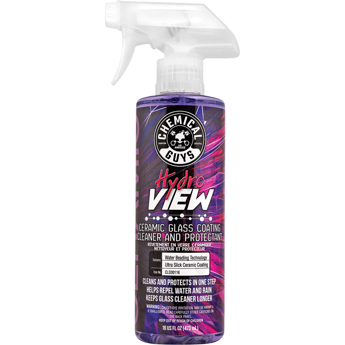 Chemical Guys HydroView Glass Cleaner & Coating 473mL, , scanz_hi-res