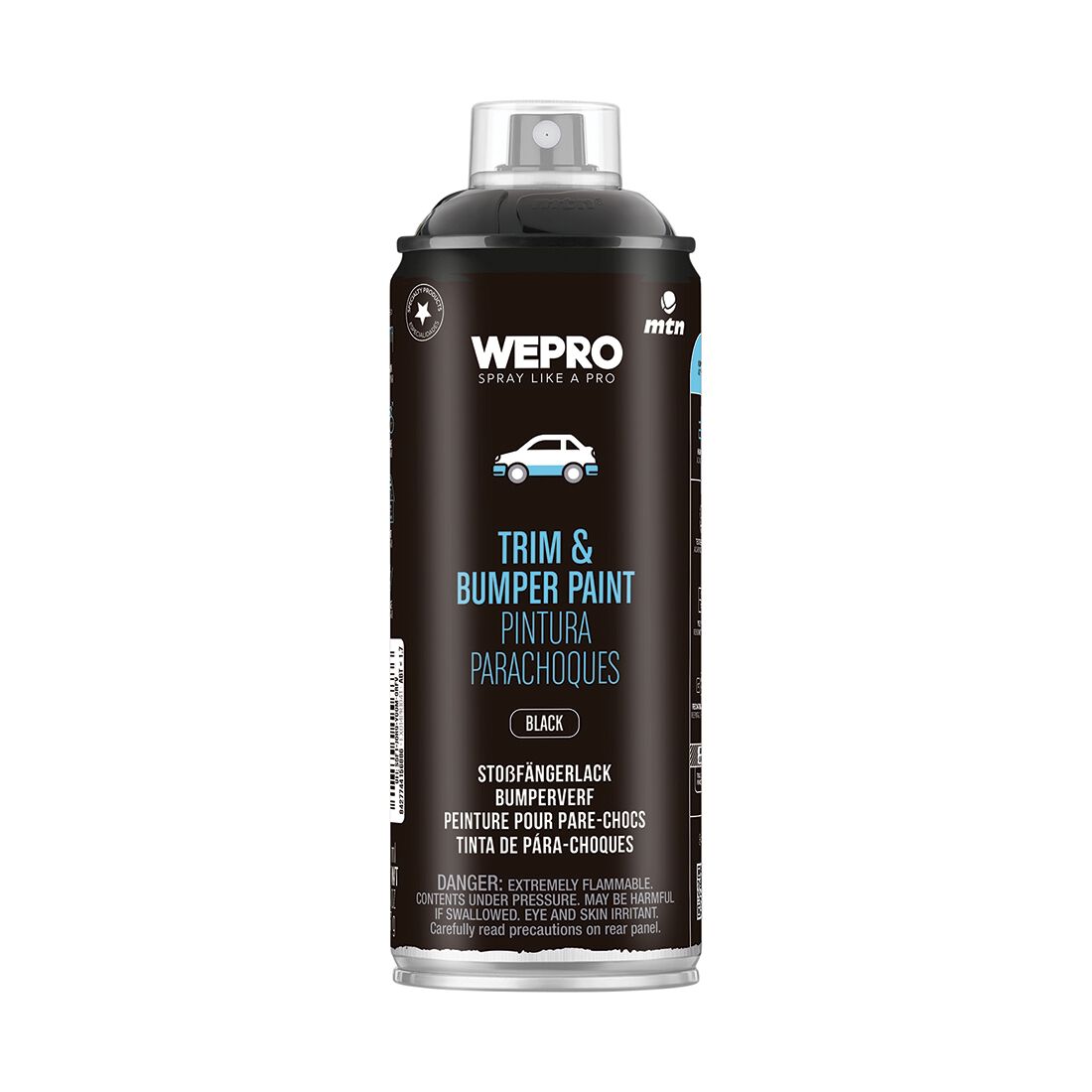 MTN Pro Trim & Bumper Spray Paint Black 400mL, , scanz_hi-res