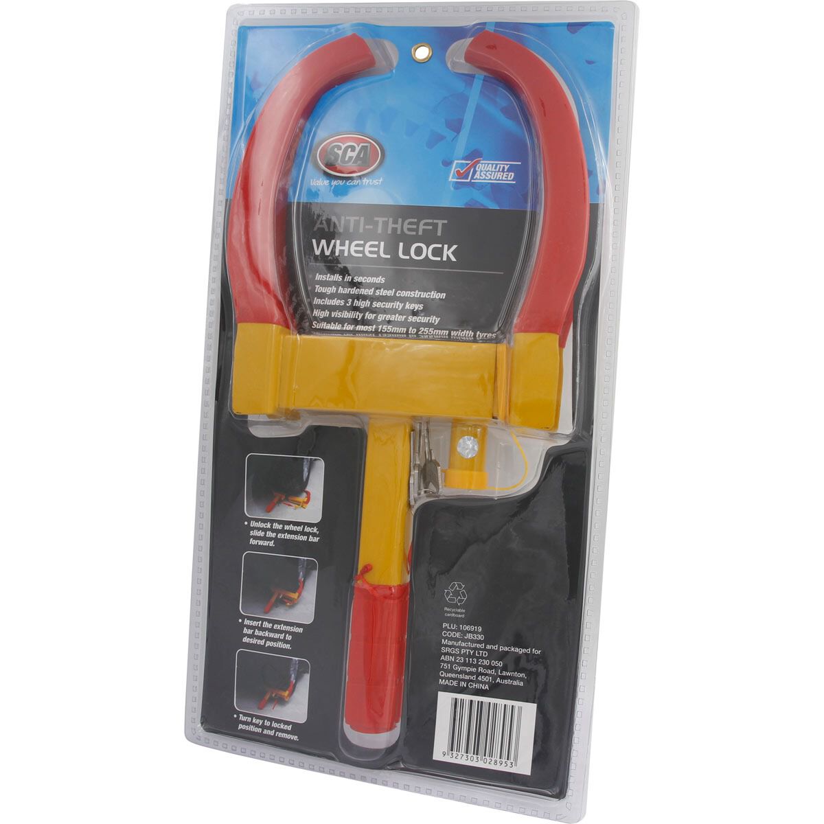 SCA Anti-Theft Wheel Lock, , scanz_hi-res