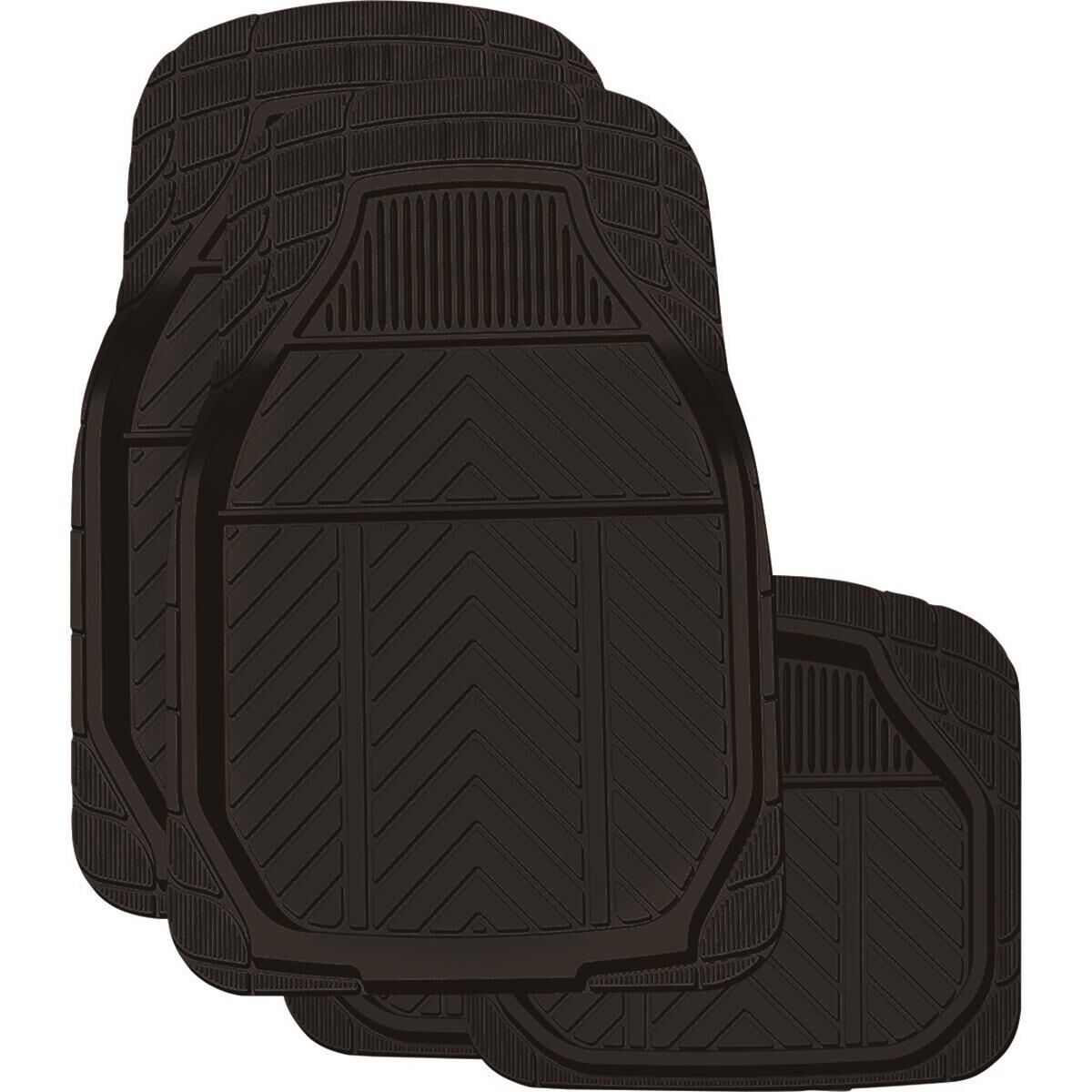Ridge Ryder Deep Dish TPE Car Floor Mats - Set of 4, Black, , scanz_hi-res