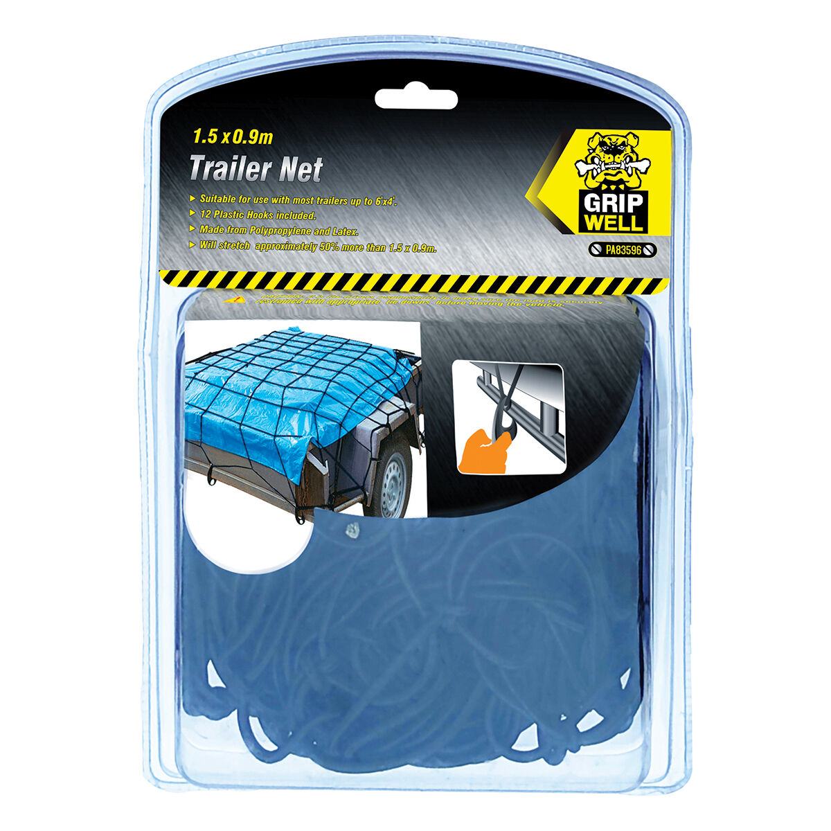 Gripwell Cargo Trailer Net Elastic 1.5m x 0.9m, , scanz_hi-res