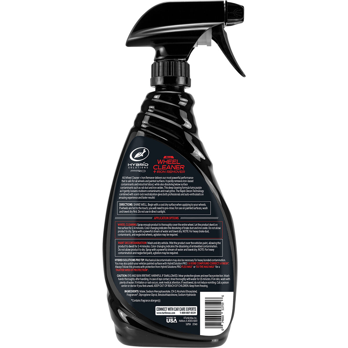Turtle Wax Hybrid Solutions Pro All Wheel Cleaner & Iron Remover 680mL, , scanz_hi-res