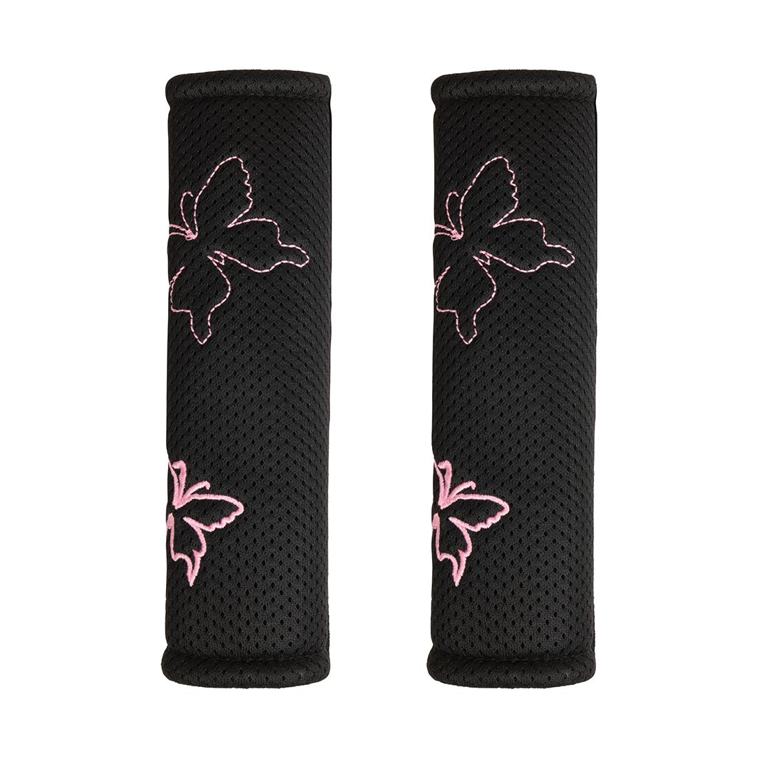 SCA Butterfly Steering Wheel Cover & Seat Belt Buddie Set Pink, , scanz_hi-res