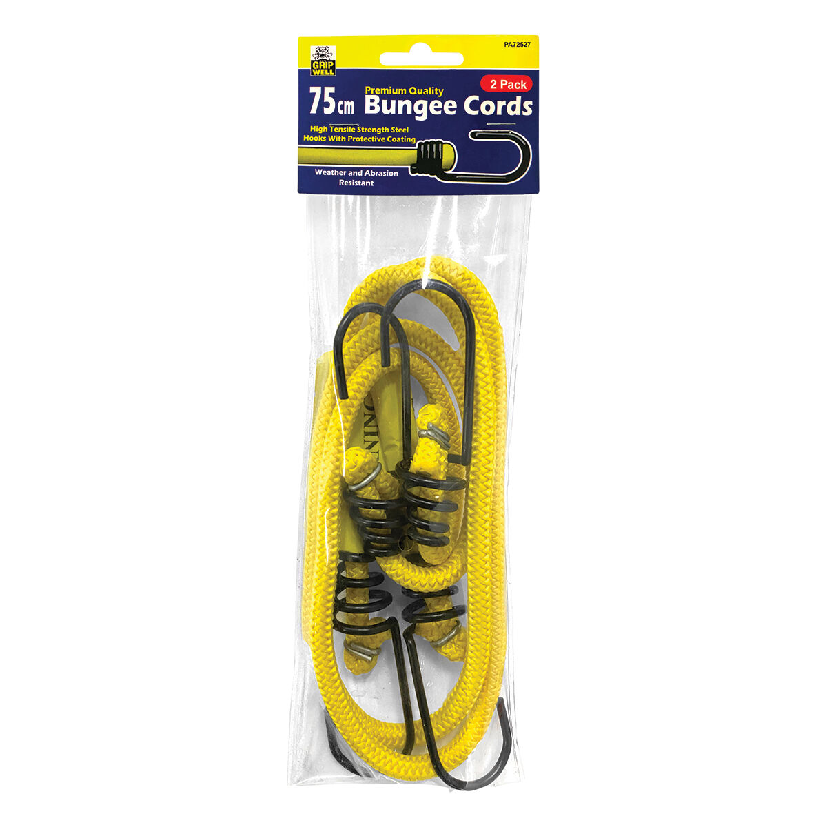 Gripwell Metal Hook Bungee Cord - 75cm, 2 Pack, , scanz_hi-res