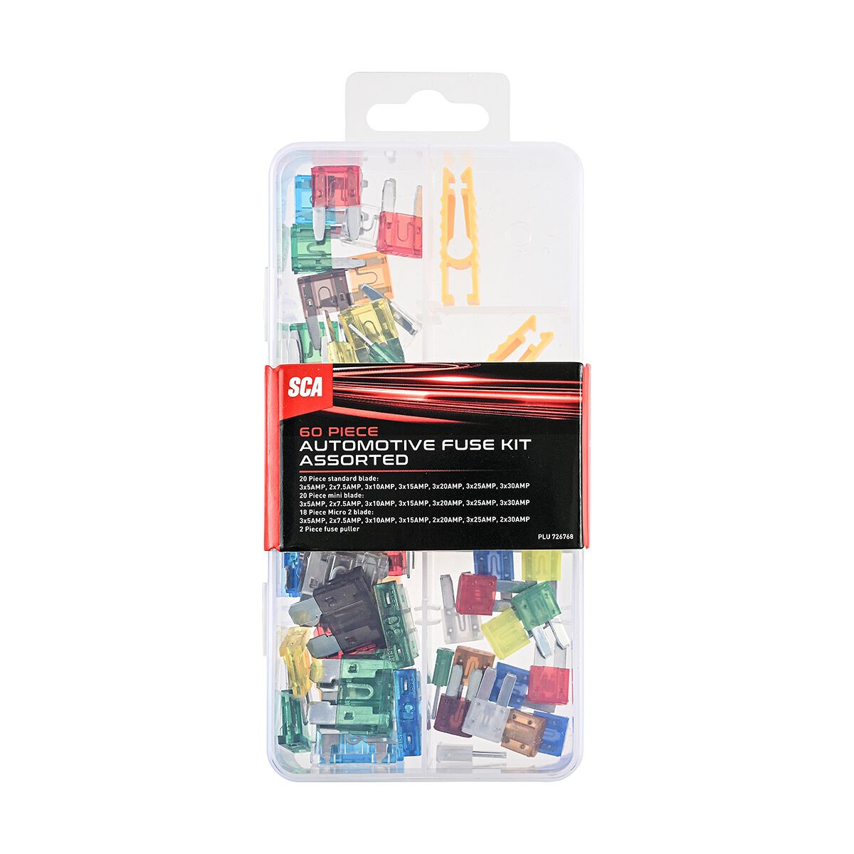 SCA Automotive Fuse Kit Assorted 60 Pack, , scanz_hi-res