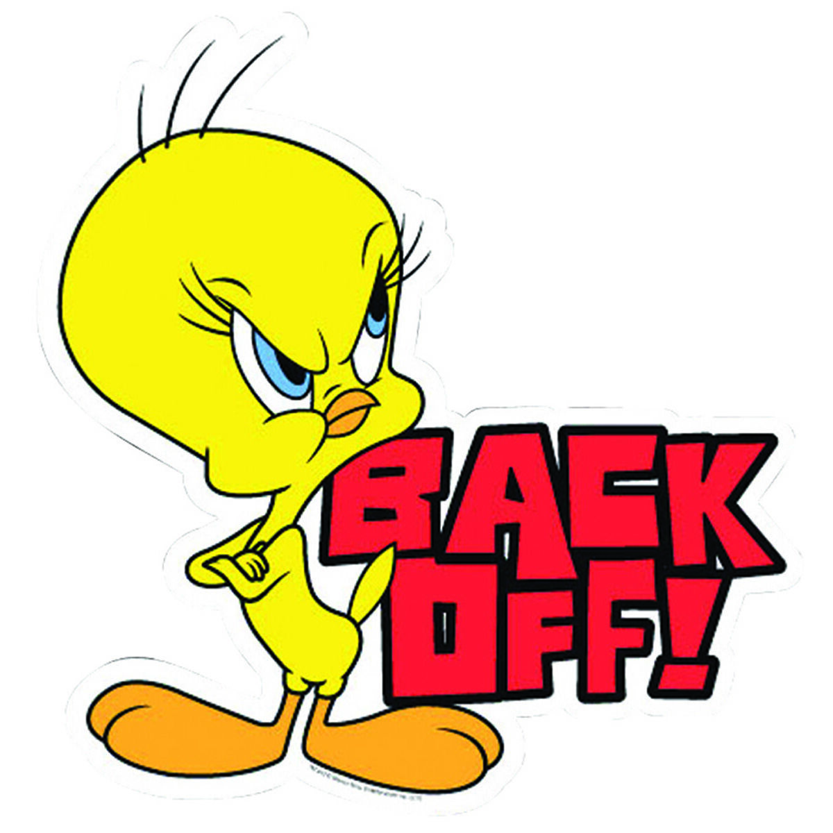 Sticker Tweety Back Off, Vinyl, , scanz_hi-res
