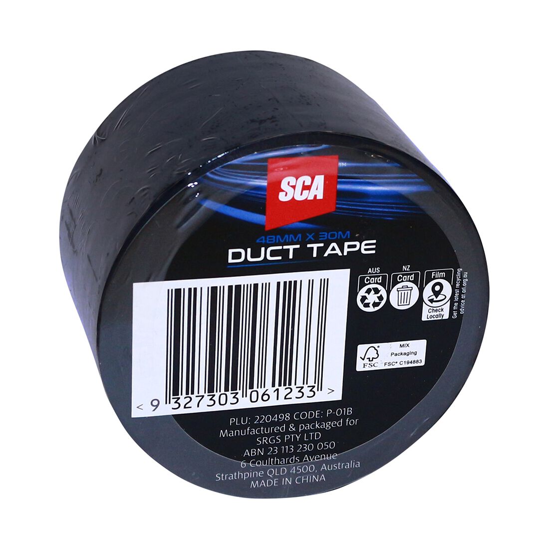 Duct Tape - Black, 48mm x 30m, , scanz_hi-res