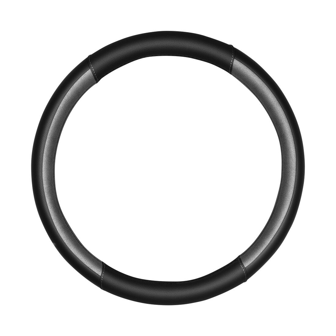 SCA Steering Wheel Cover Sports Leather Look Black & Grey, , scanz_hi-res