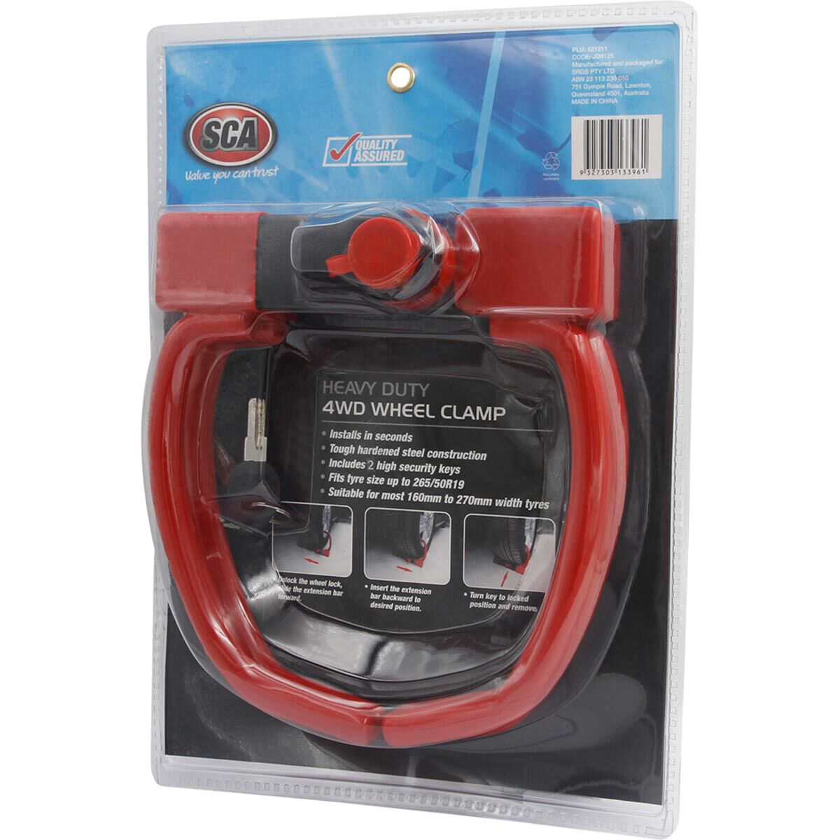 SCA Wheel Clamp, Heavy Duty, 4WD, , scanz_hi-res