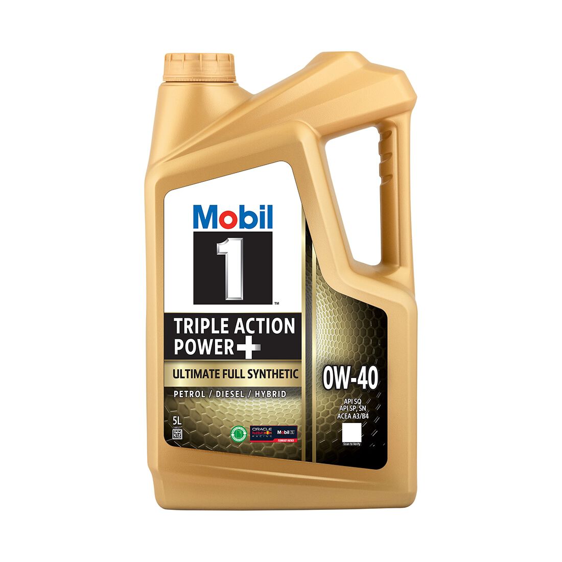 Mobil 1 Triple Action 0W-40 Engine Oil 5 Litre, , scanz_hi-res