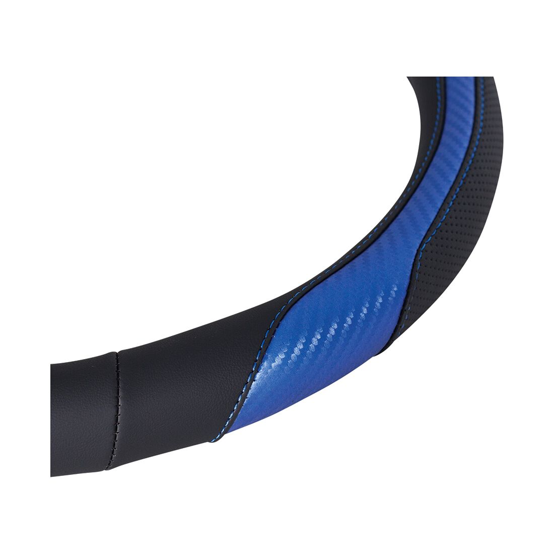 SCA Steering Wheel Cover Sports Leather Look Black & Blue, , scanz_hi-res
