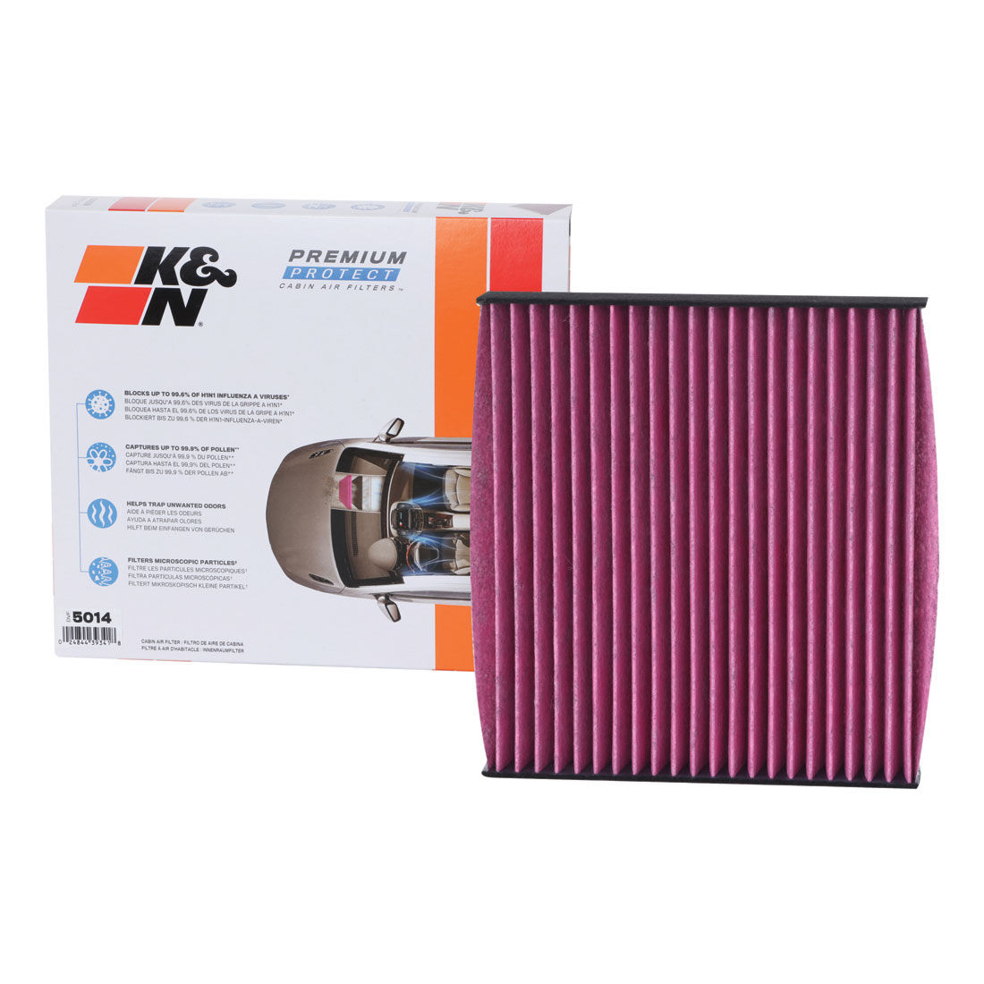 K&N Premium Disposable Cabin Air Filter - DVF5014, , scanz_hi-res