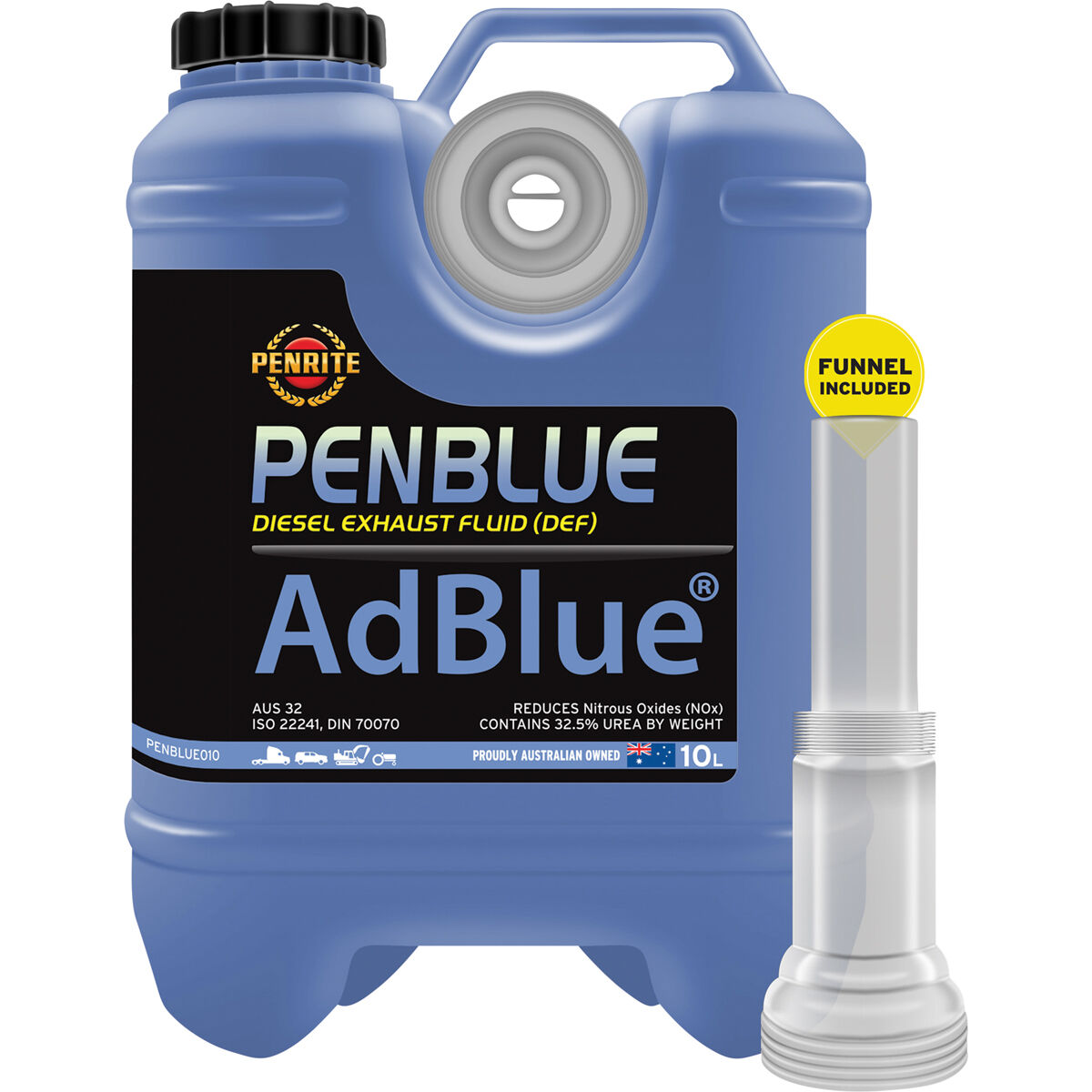 Penrite AdBlue Diesel Exhaust Fluid - 10 Litre, , scanz_hi-res