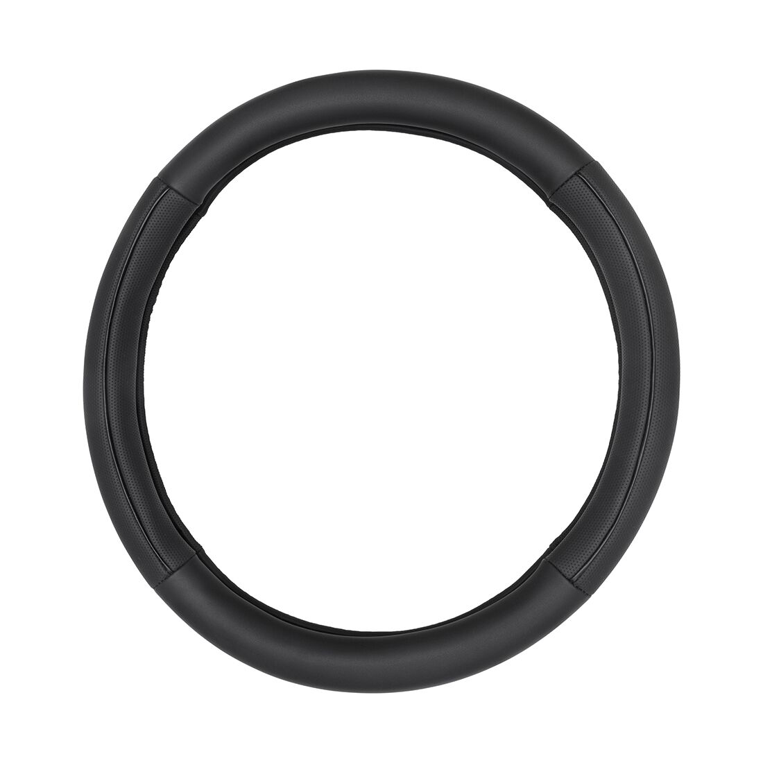 SCA Steering Wheel Cover - Leather Look, Black, 380mm, , scanz_hi-res