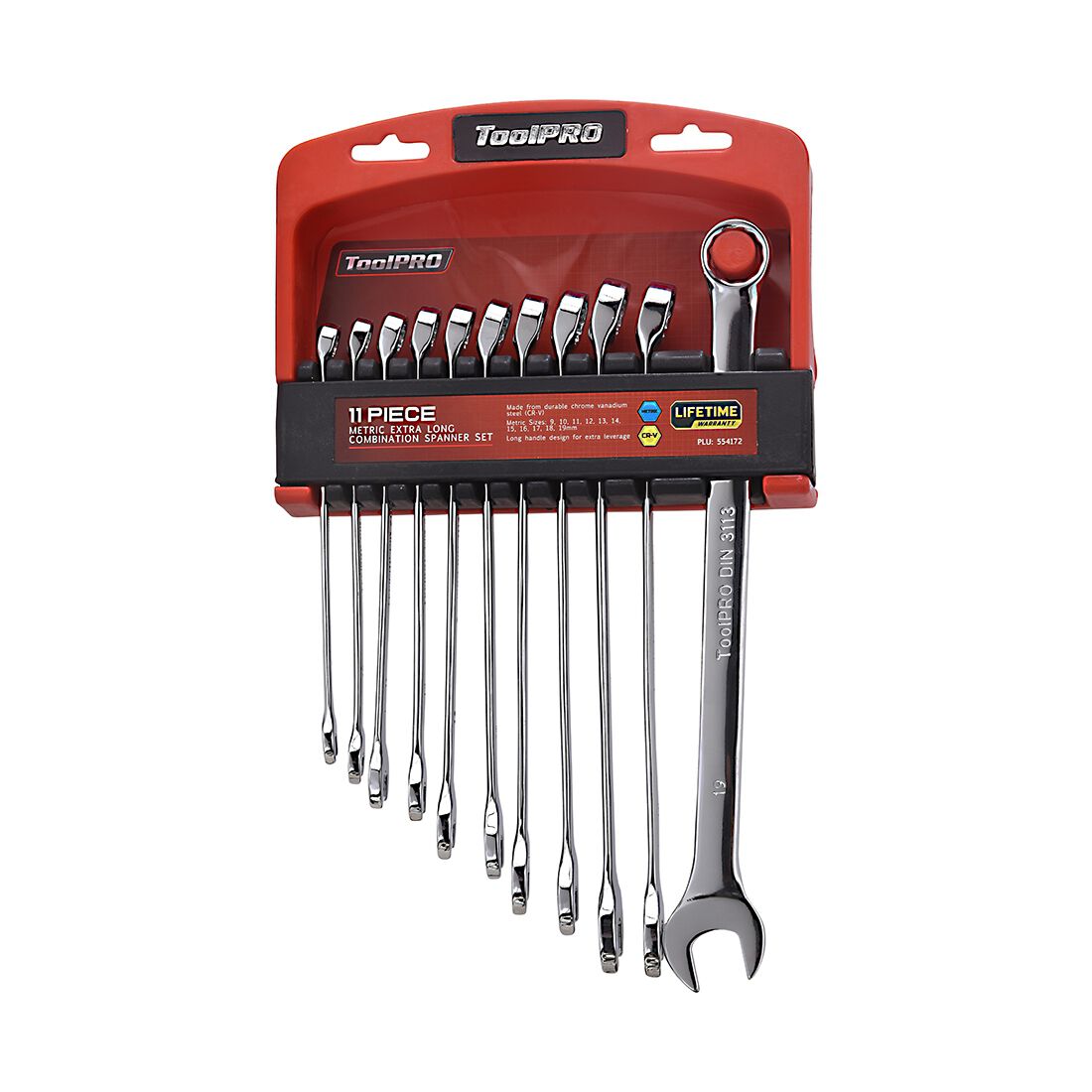 ToolPRO Spanner Set Extra Long Combination Metric 11 Piece, , scanz_hi-res