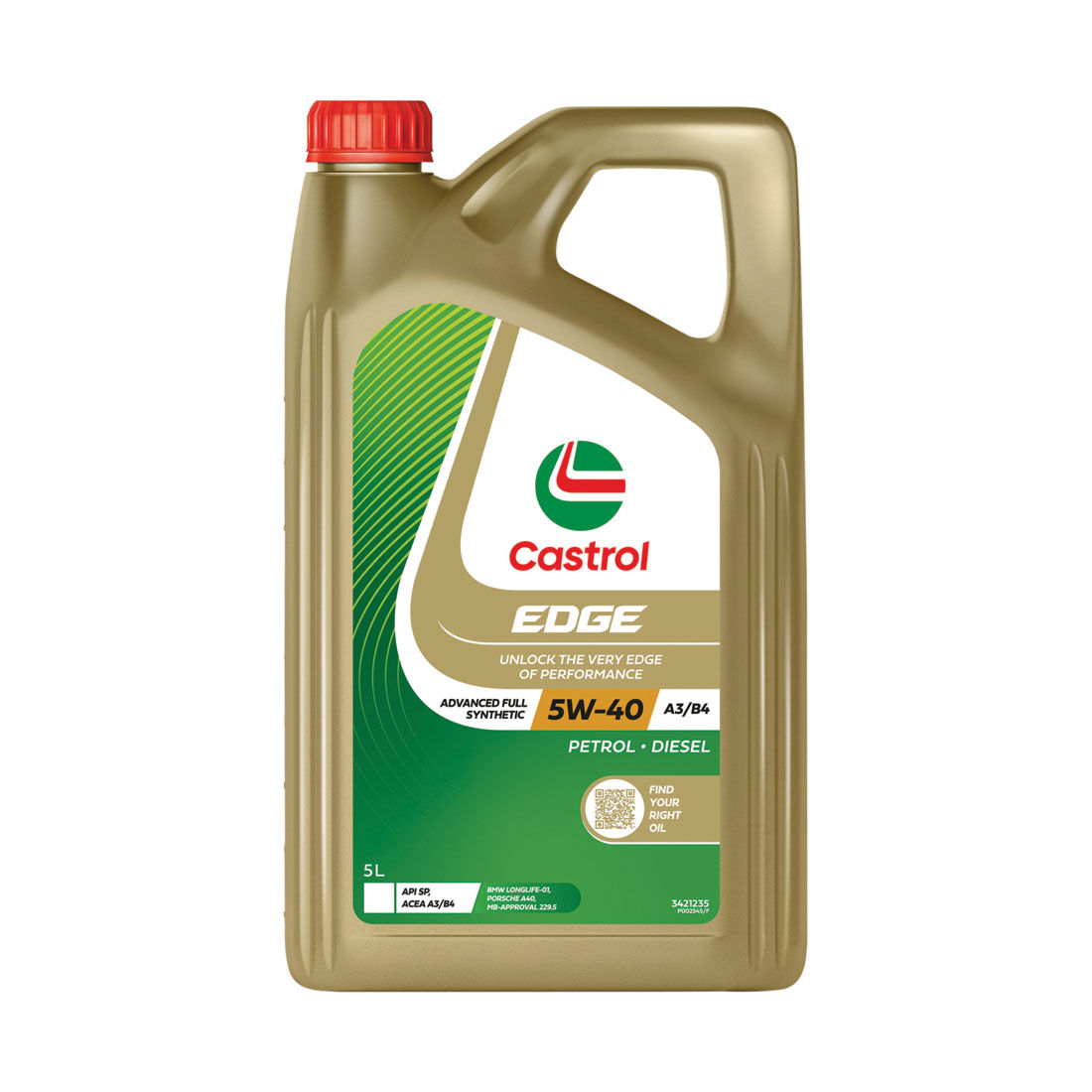 Castrol EDGE Engine Oil - 5W-40, 5 Litres, , scanz_hi-res