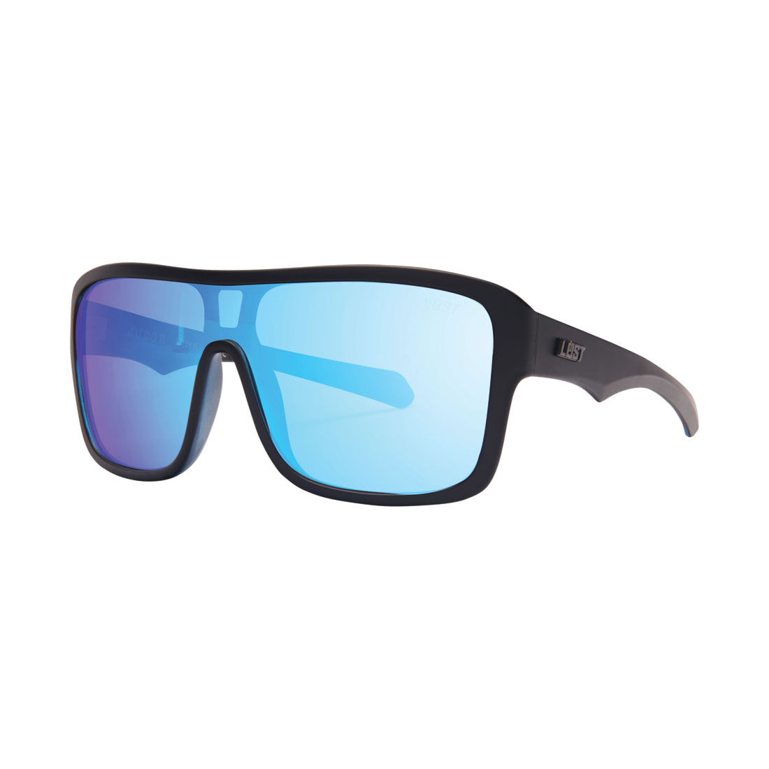 LOST Sunglasses Judge Mirror Matt Black Blue, , scanz_hi-res