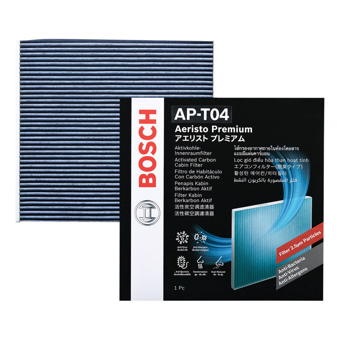 Bosch Aeristo Premium Cabin Air Filter - AP-T04, , scanz_hi-res