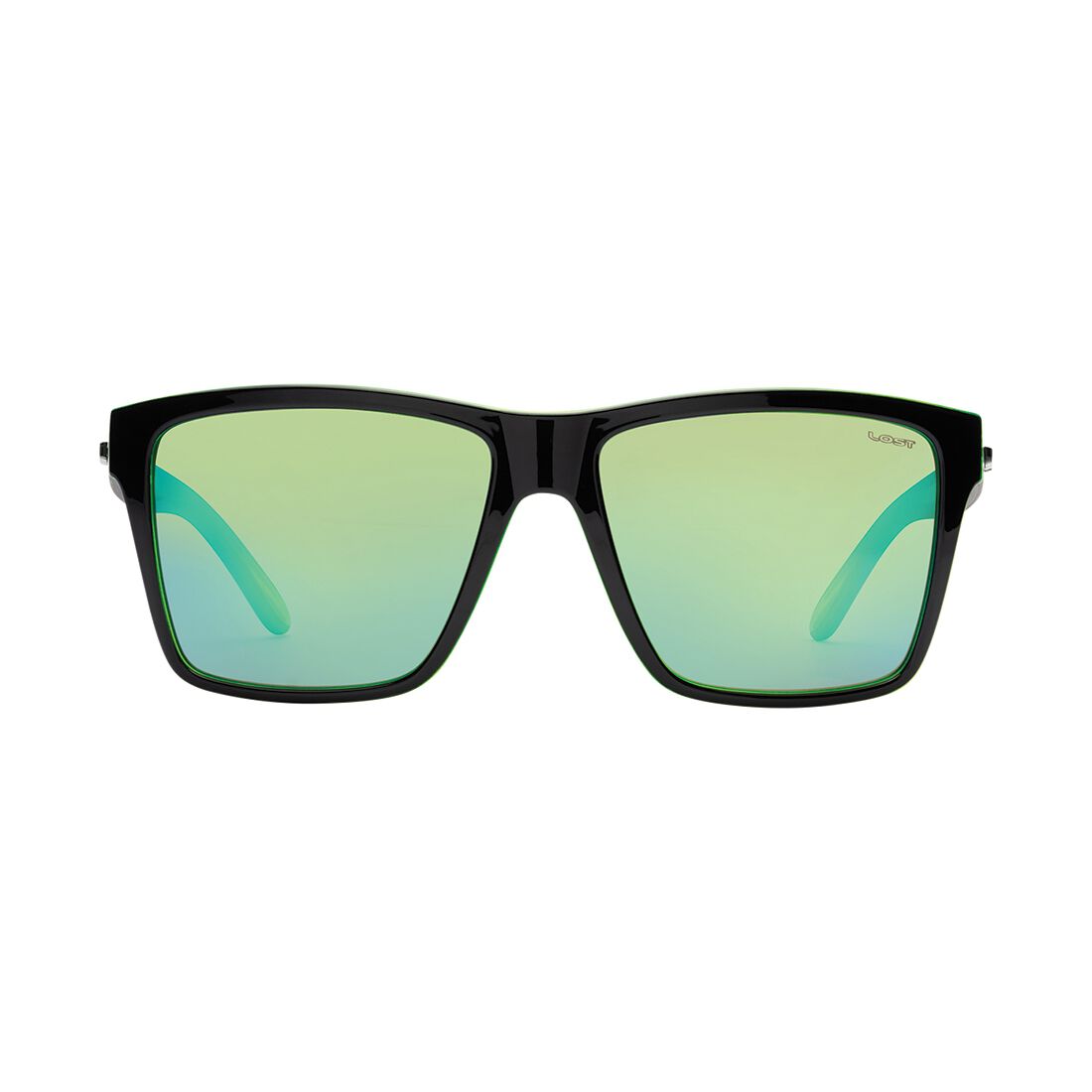 Lost Malibu Mirror Sunglasses Black/Green, , scanz_hi-res