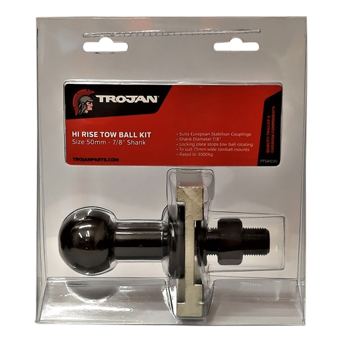 Trojan High Rise Towball Kit 7/8 Inch, , scanz_hi-res