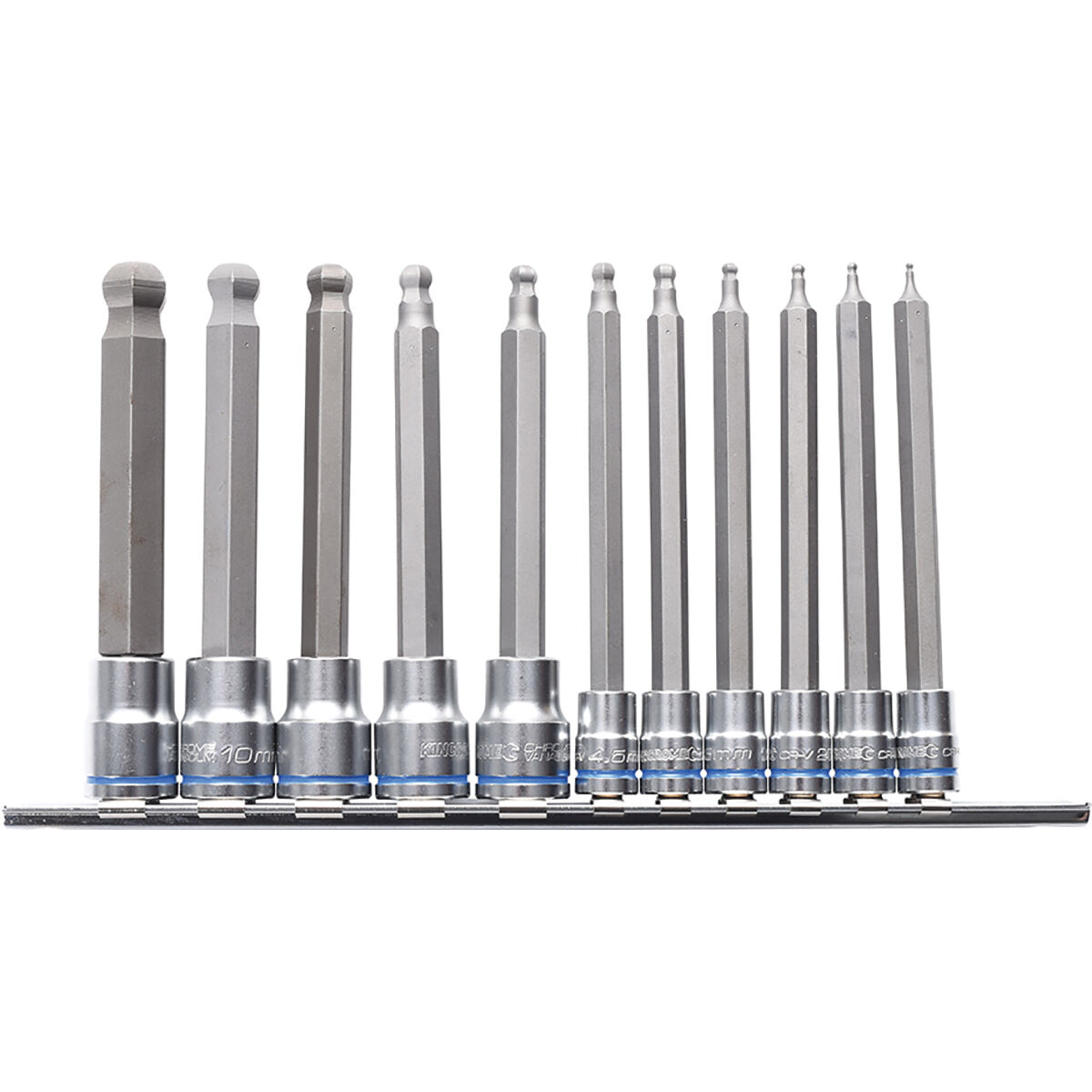 Kincrome Ball-End Hex Long Socket Set Metric 11 Piece, , scanz_hi-res