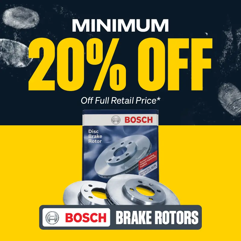 Min 20% OFF Bosch Brake Rotors
