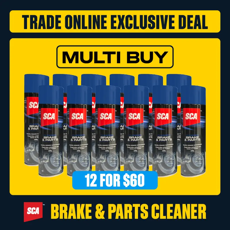 Trade Online Exclusive - SCA Brake & Part Cleaner 12 for $60 Multibuy