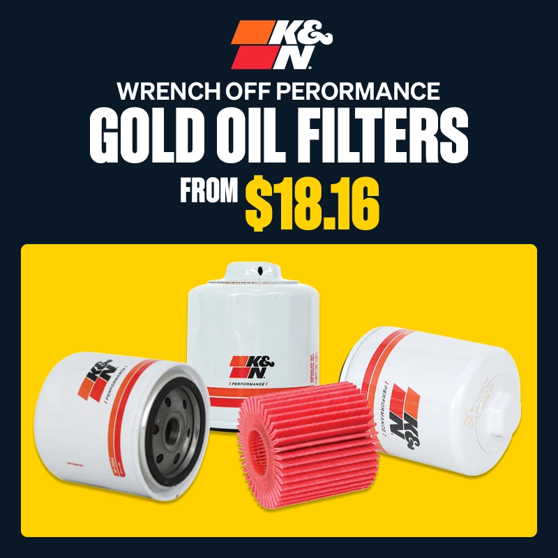 K&N Gold Oil Filters from $18.16