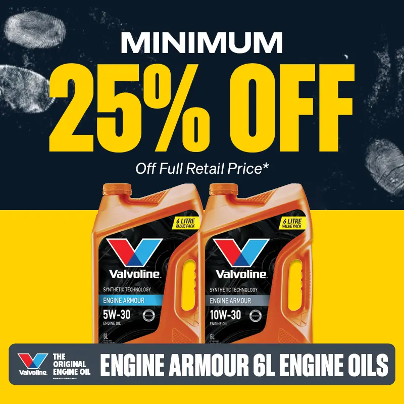 Min 25% OFF Selected Valvoline Engine Armour