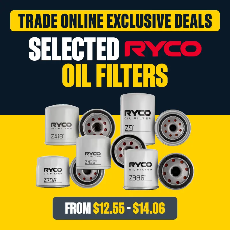Trade Online Exclusive Deal - Select Ryco Oil Filters from $12.55 - $14.06
