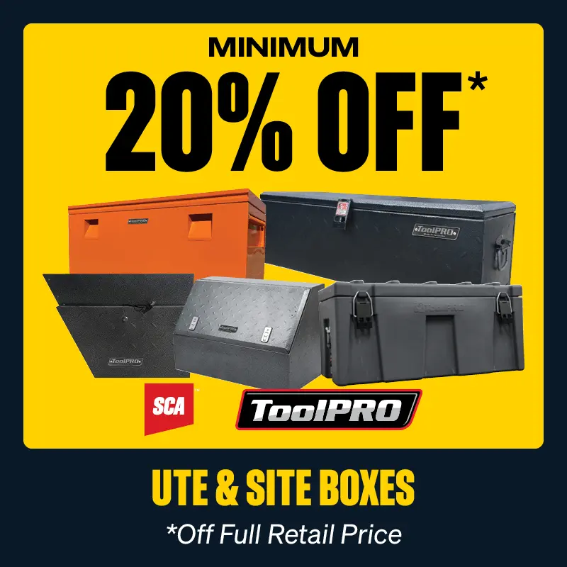 Minimum 20% OFF Ute & Site Boxes