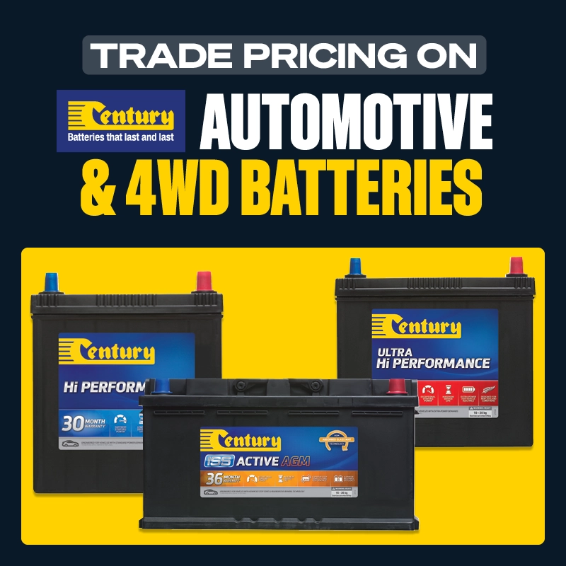 Trade Pricing on Century Automotive & 4WD Batteries