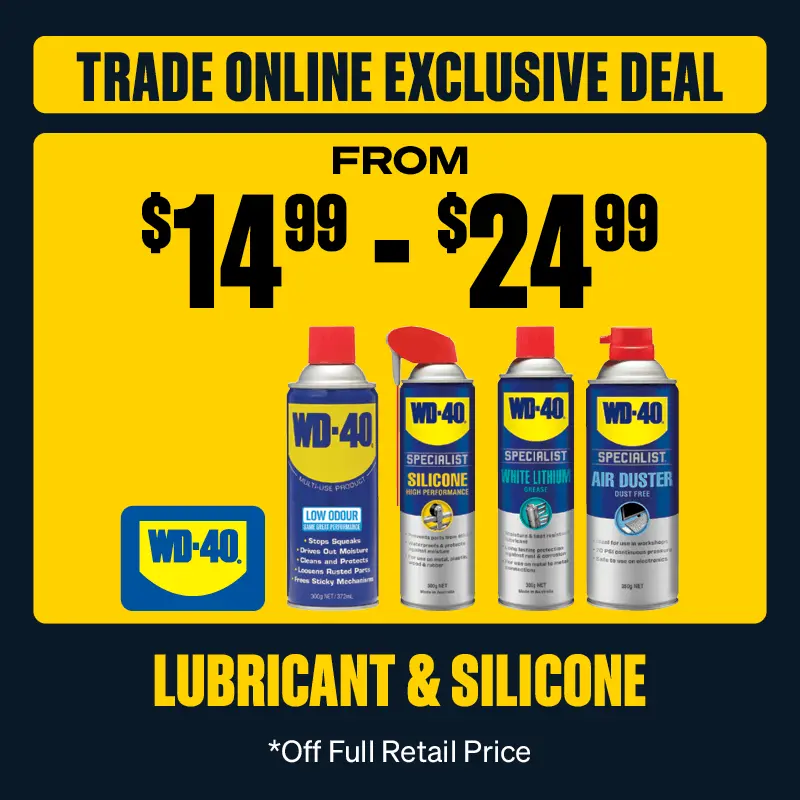 Trade Online Exclusive Deals - WD40 $14.99 - $24.99 Lubricant and Silicone