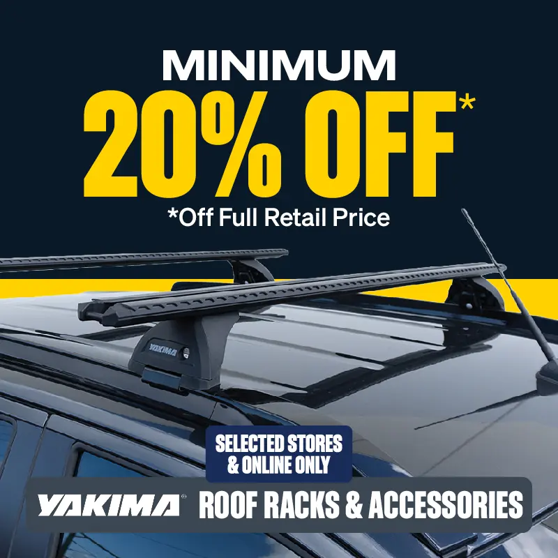 Minimum 20% OFF Yakima Roof Racks & Accessories