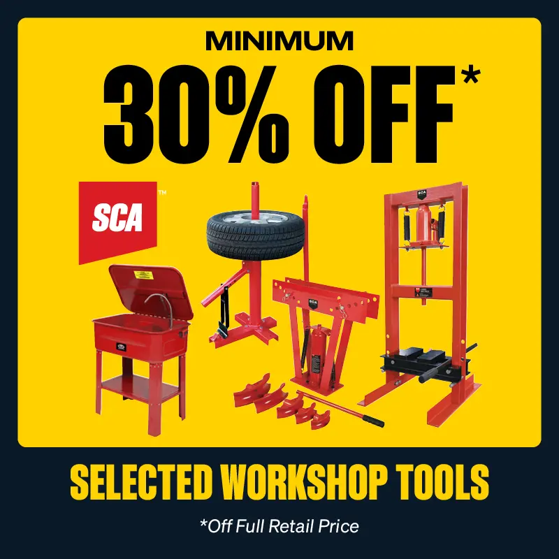 Minimum 30% OFF Selected SCA Workshop Tools