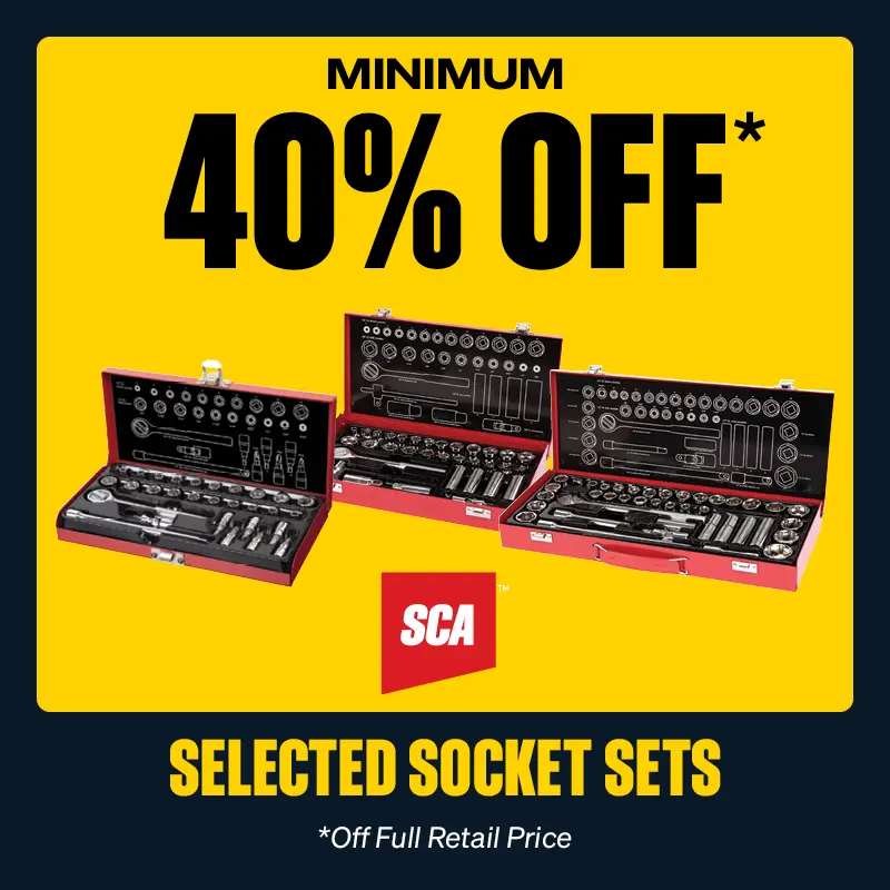 Minimum 40% OFF Selected SCA Socket Sets