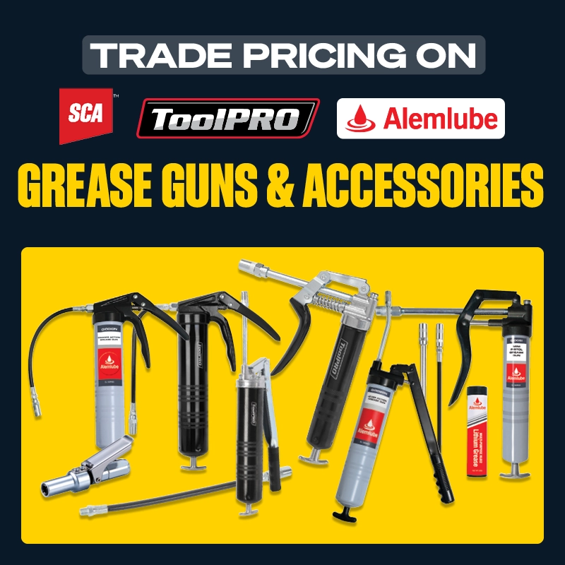 Trade Pricing on Grease Guns & Accessories