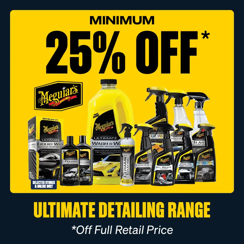 Minimum 25% OFF Meguiars Ultimate Detailing Range 