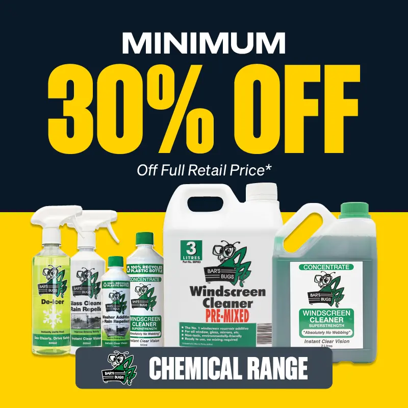 Min 30% OFF Bars Bugs Chemical Range