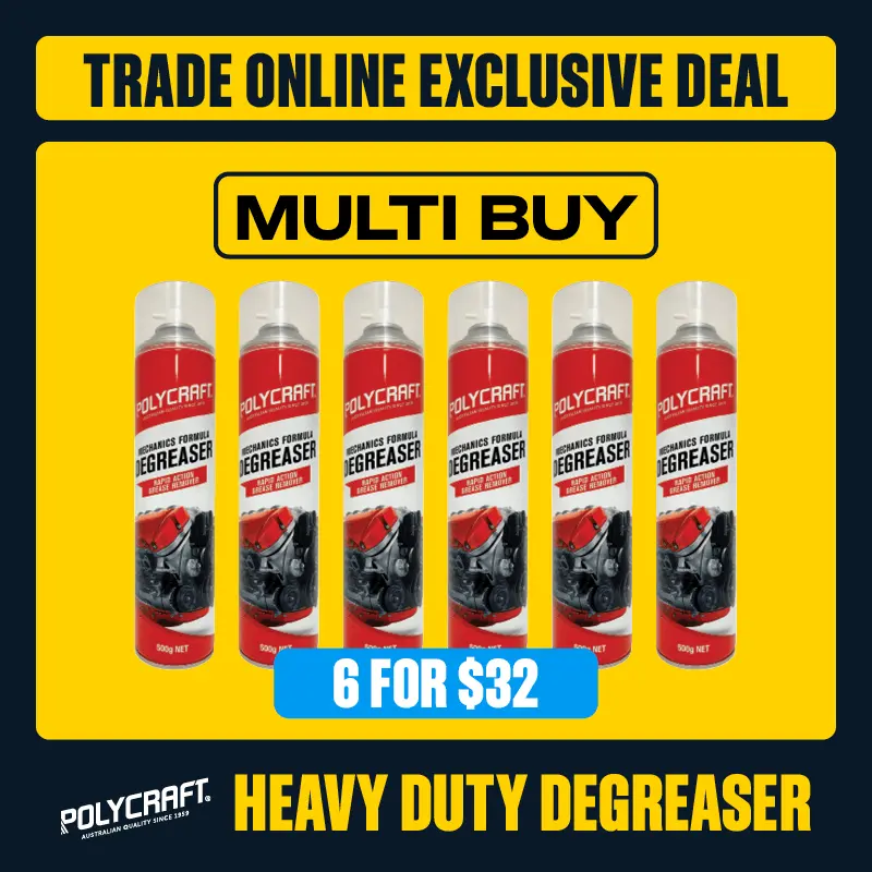 Trade Online Exclusive Deal - Multi Buy 6 for $32 Polycraft 500g Heavy Duty Degreaser
